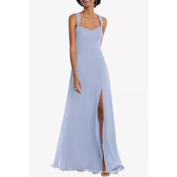 New ~ AFTER SIX ~1558 Contoured Wide Strap Sweetheart Maxi Dress Size 6 - Picture 1 of 8